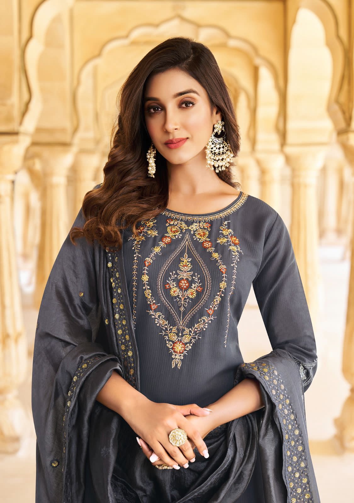 Aadhya By Ladies Flavour Embroidery Readymade Suits